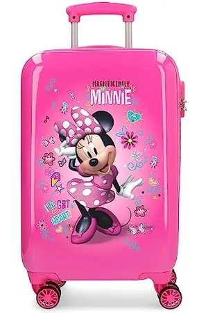 Disney Minnie Stickers Kabinenkoffer Rosa 34x55x20 cms Hartschalen ABS Kombinationsschloss 32L 2,5Kgs 4 Doppelräder Handgepäck