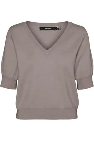 VERO MODA VMGOLD 2/4 V-Neck Pullover GA