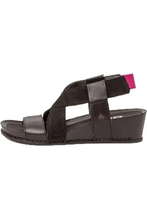 Art Damen 1944 I Imagine Keilsandale, schwarz (Total Black), 39 EU