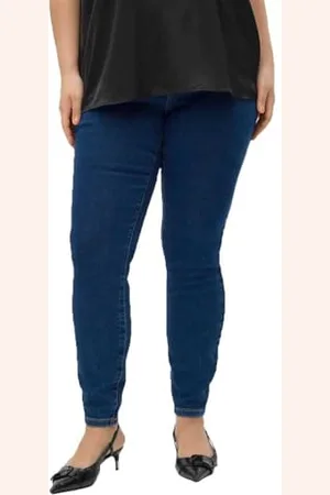VERO MODA Damen VMCELLY MR Skinny CUR NOOS Jeans, , 48W x 32L