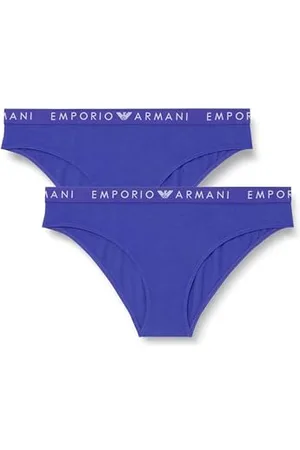 Emporio Armani Damen Iconic Logoband 2-Pack Brief Slip, , L
