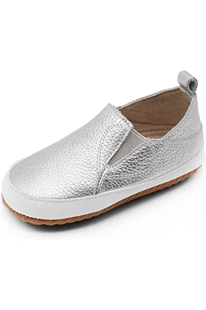 Dotty Fish Sportliche Lederschuhe für Kinder. Jungen Mädchen Slip On Sportschuhe. Lauflernschuhe. Slip On Kinderschuhe rutschfest (21 EU) 5