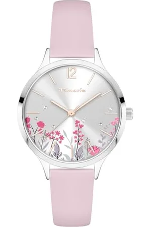 Tamaris Damen Analog Quarz Uhr mit Leder Armband TT-0141-LQ