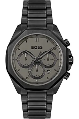 HUGO BOSS Chronograph Quarz Uhr für Herren Kollektion Cloud mit Schwarzes Edelstahlarmband - 1514016