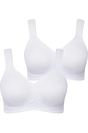 Ulla Popken Damen Mikrofaser-BH, 2er Pack Cup C-d BH, , 85D EU