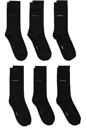 GANT Herren Soft Cotton 6-Pack Socken, Black, 42-44