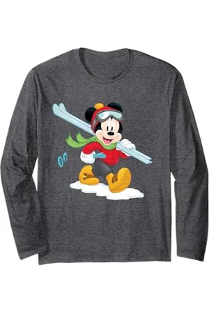 Disney Mickey Mouse Winter Ski Adventure T-Shirt Langarmshirt
