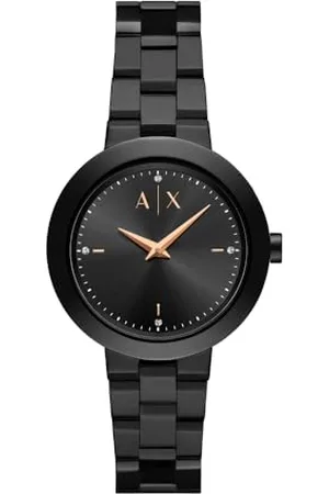 Armani Exchange Watch for Women, Quartz Movement and 36mm Case Size with Stainless Steel, Leather or Silicone Strap