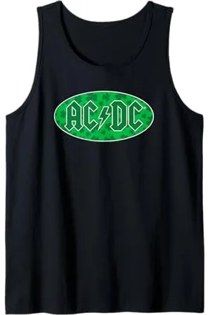 AC/DC Kleeblatt Oval Grün Classic Logo Tank Top