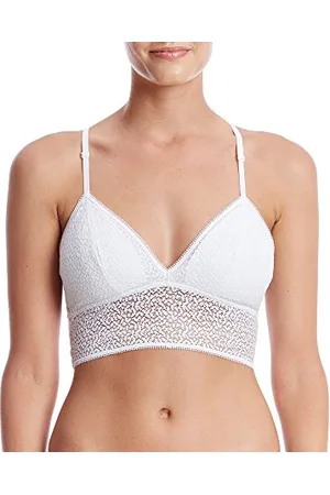 DKNY Damen Womens Modern Lace Longline Bralette Bra BH, Halbtransparent, , small