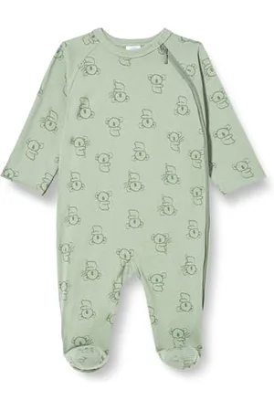 Sanetta Baby Jungen Newborn Schlafstrampler Overall 100% Bio-Baumwolle