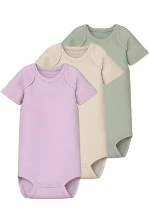 NAME IT Solid Rib Short Sleeve Body 3 Units 24 Months