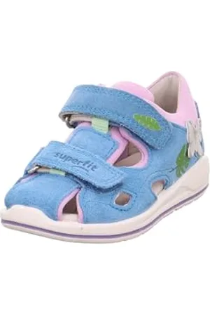 Superfit Boomerang Sandale, Hellblau/Lila 8400, 24 EU
