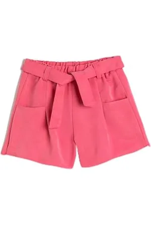 Koton Shorts Belt Detail Pockets Elastic Waistband Modal Fabric