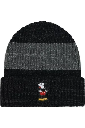 Concept One Unisex Disney Mickey Mouse Bündchen Beanie, schwarz/grau, Einheitsgröße