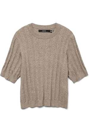 VERO MODA VMJENNY SS O-Neck Pullover GA Boo