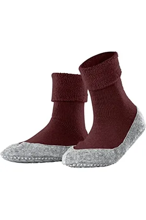 Falke Damen Hausschuhe Cosyshoe, Wolle, 1 Paar, Rot (Henna 8437), 37-38