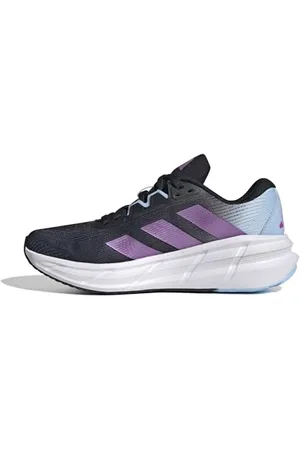 adidas Damen Questar 3 Running Shoes Laufschuhe, core Black/Purple Burst/Glow Blue