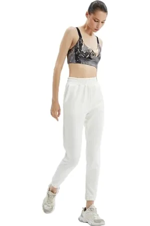 Koton Women Basic Jogger Sweatpants Pockets Drawstring Modal Fabric
