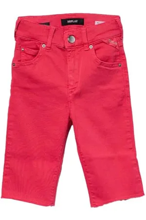 Replay Mädchen Jeans Shorts Nellie Hyperflex, (Rosa), 12 Jahre