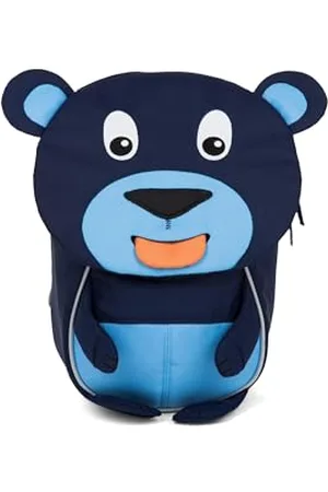 Affenzahn Kleiner Freund Kindergarten-Rucksack für 1-3 Jährige Ergonomisch Reflektierend Ziehzunge mit Namensschild