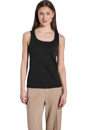 Street one Damen A323164 Top mit Carré Ausschnitt, Black, 40