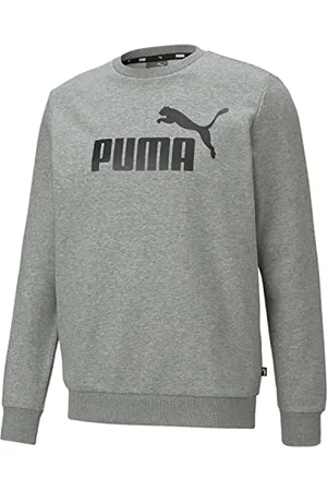 PUMA Herren Essentials Big Logo Sweatshirt mit Rundhalsausschnitt XLMedium Gray Heather