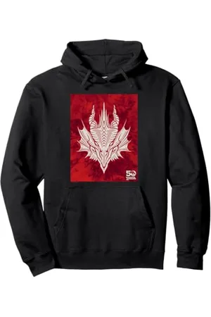 Dungeons & Dragons Dyed 50th Red Dragon Block Pullover Hoodie
