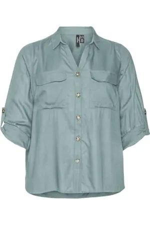 VERO MODA Damen VMBUMPY L/S Shirt New Curve GA NOOS Langarmshirt, , 48/Groß