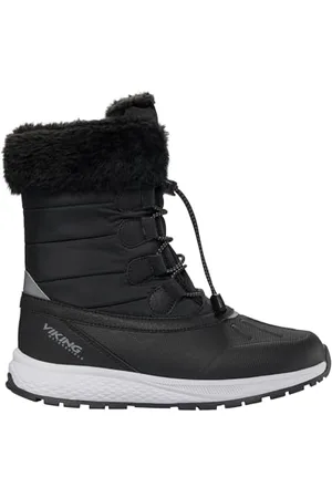 Viking Damen Equip Warm WP Zip Snow Boot, Black/Granite, 38 EU