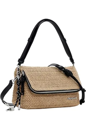 Desigual Damen Bag_Half Logo Raffia_VE