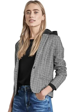 Street one Damen A212376 Blazer mit Kapuze,Mehrfarbig,46