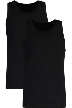 GANT Herren Tank TOP 2-Pack T-Shirt, Black, L