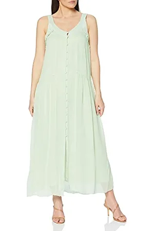 SPARKZ COPENHAGEN SPARKZ Damen Tulli Dress Kleid, Grün (Green Water), 38 (Herstellergröße: Large)