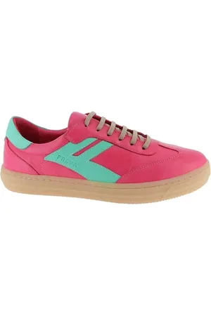 Andrea Conti Damen Low Top Freya Sneaker, Magenta/smaragd, 38 EU