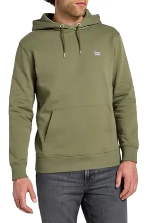 Lee Herren Plain Hoodie Hooded Sweatshirt, , XXL
