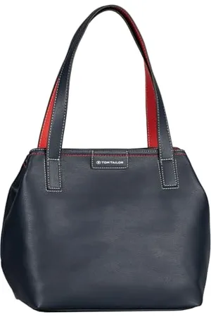 TOM TAILOR Miri mare Damen Shopper Umhängetasche Reißverschluss Mittelgroß Blau