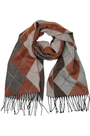 Alessandro Italienischer Schal Argyle aus angenehm weichem Material 180 x 40 cm