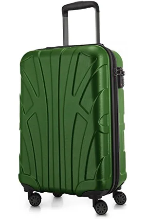 SUITLINE Handgepäck Hartschalen-Koffer Koffer Trolley Rollkoffer Reisekoffer, TSA, 55 cm, ca. 34 Liter, 100% ABS Matt