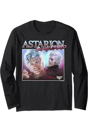 Dungeons & Dragons Careful I Bite Astarion Portrait Langarmshirt