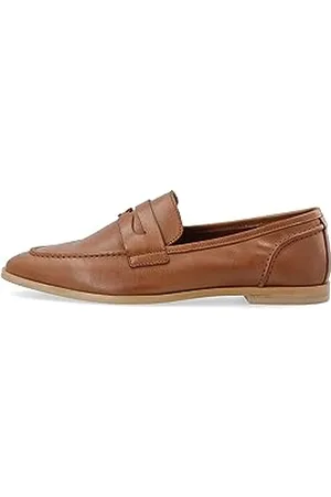 Cashott Damen CASMIMMI 61251216 Penny Loafer Leather Flacher Slipper, , 41 EU