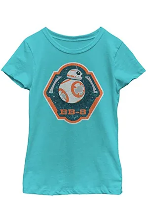 STAR WARS Mädchen Bb8 Badge T-Shirt, L