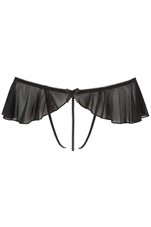 Cottelli Collection Damen Stringa Con Valance Unterrock, , M EU