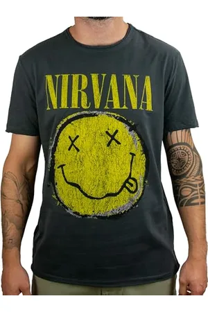 Amplified Shirt Nirvana Worn Out Logo, M, Grau