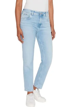 Pepe Jeans Damen Tapered Jeans Hw, Blau (Denim-PF3), 26W / 30L
