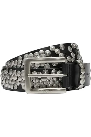 liebeskind Berlin Belt H 38mm 85 STUDDED BELTS Washed Leather black