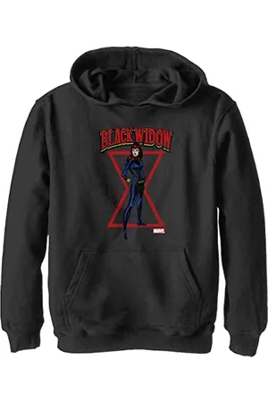 Marvel Jungen Klassisch Black Web Hoodie, , M