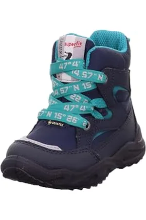 Superfit Glacier warm gefütterte Gore-Tex Schneestiefel, BLAU/GRÜN 8000, 21 EU