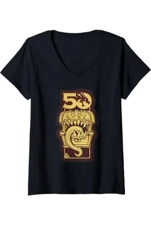 Dungeons & Dragons Damen Dyed 50th Mimic T-Shirt mit V-Ausschnitt