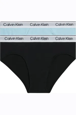 Calvin Klein Jungen Unterhosen aus Baumwolle mit Stretch, Mehrfarbig (Powdersky/Pvhblack), 4-5 Jahre